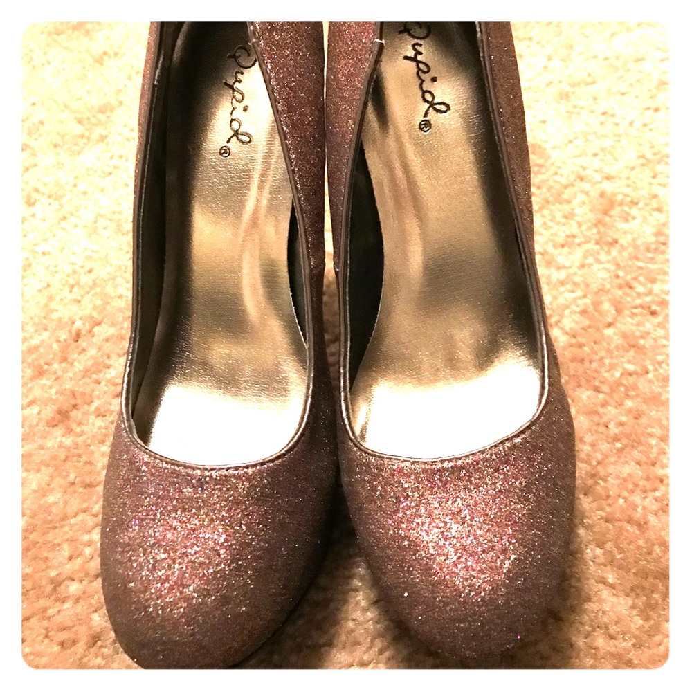 Quipd Pink glitter platform heel ✨women’s sz 6